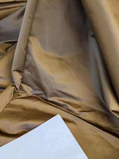 12 EV42 1.6y x 51"w Scalamandre Sophie Satin Brown Silk Satin Cotton Plain Solid