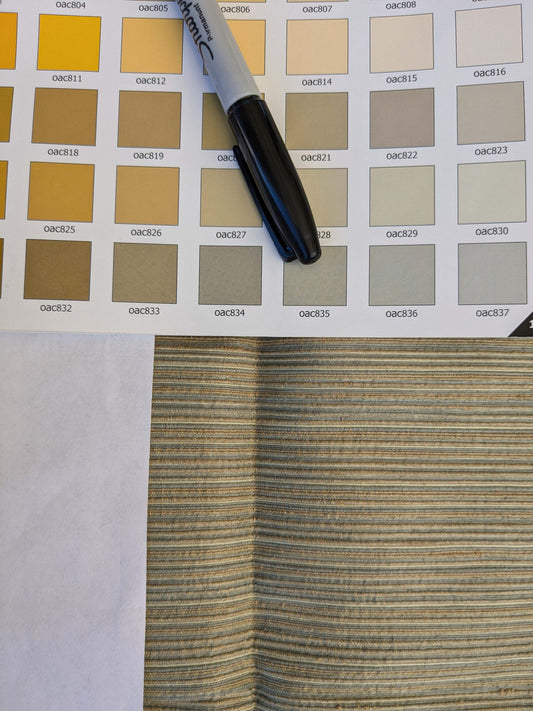 14 EV42 2.4y x 54"w Scalamandre Edisto Patina Brown Strie Texture Silk