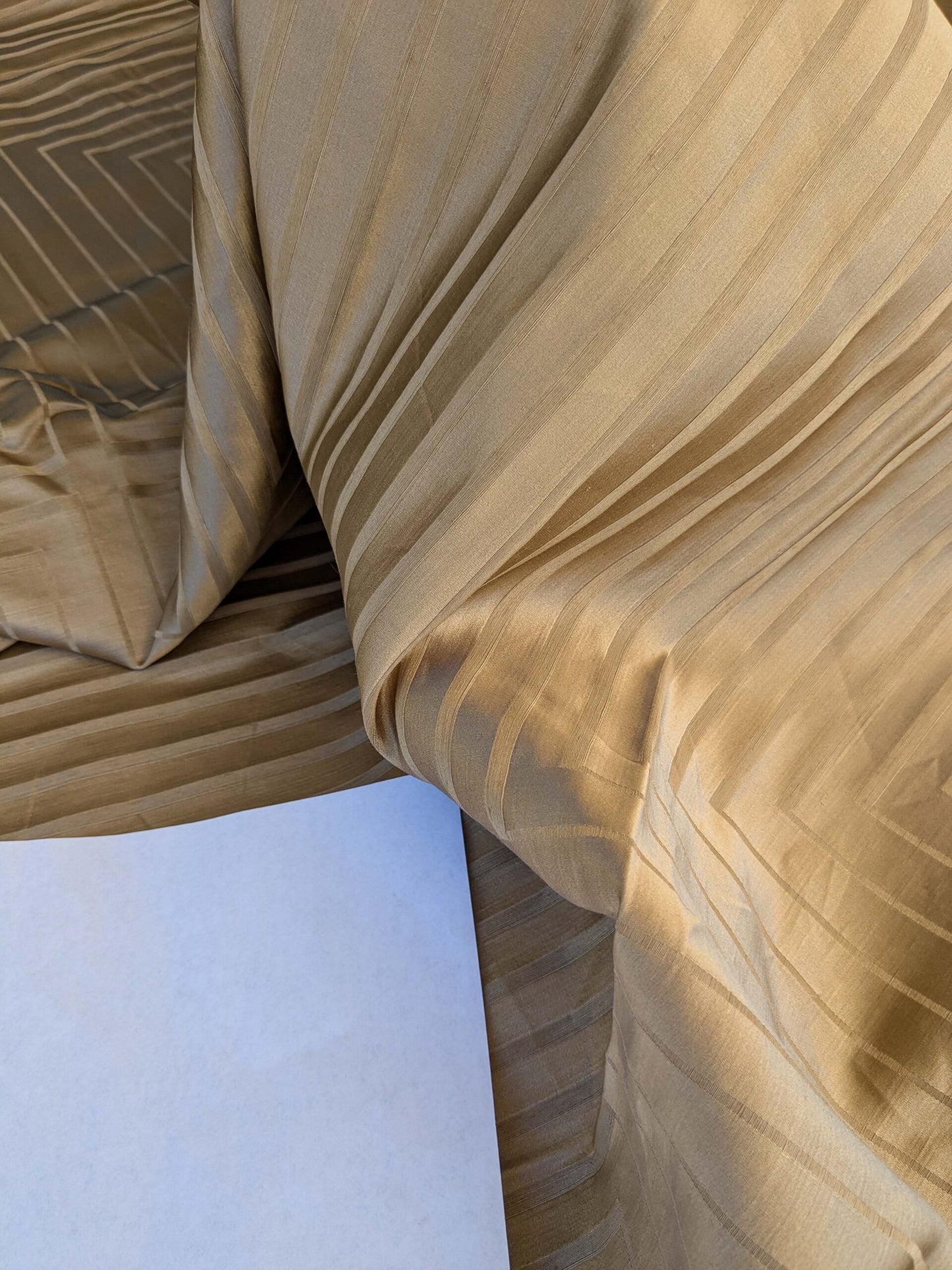 16 EV42 2.4y x 54"w Scalamandre Brown Geometric Art Deco Square Pattern Silk Blend