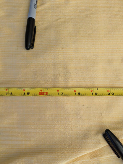 17 EV42 2.2y x 54"w Scalamandre Powers Court Lemon Yellow Silk Taffeta Strie MSRP USD 342/Y Faint Smudges