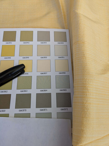 17 EV42 2.2y x 54"w Scalamandre Powers Court Lemon Yellow Silk Taffeta Strie MSRP USD 342/Y Faint Smudges