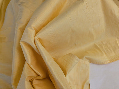 17 EV42 2.2y x 54"w Scalamandre Powers Court Lemon Yellow Silk Taffeta Strie MSRP USD 342/Y Faint Smudges