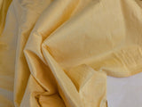 17 EV42 2.2y x 54"w Scalamandre Powers Court Lemon Yellow Silk Taffeta Strie MSRP USD 342/Y Faint Smudges