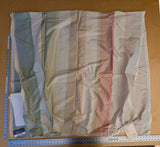 22 EV42 2.4y x 55"w Scalamandre Rainbow Mutli Greens Pinks and White Ombre Stripe Silk