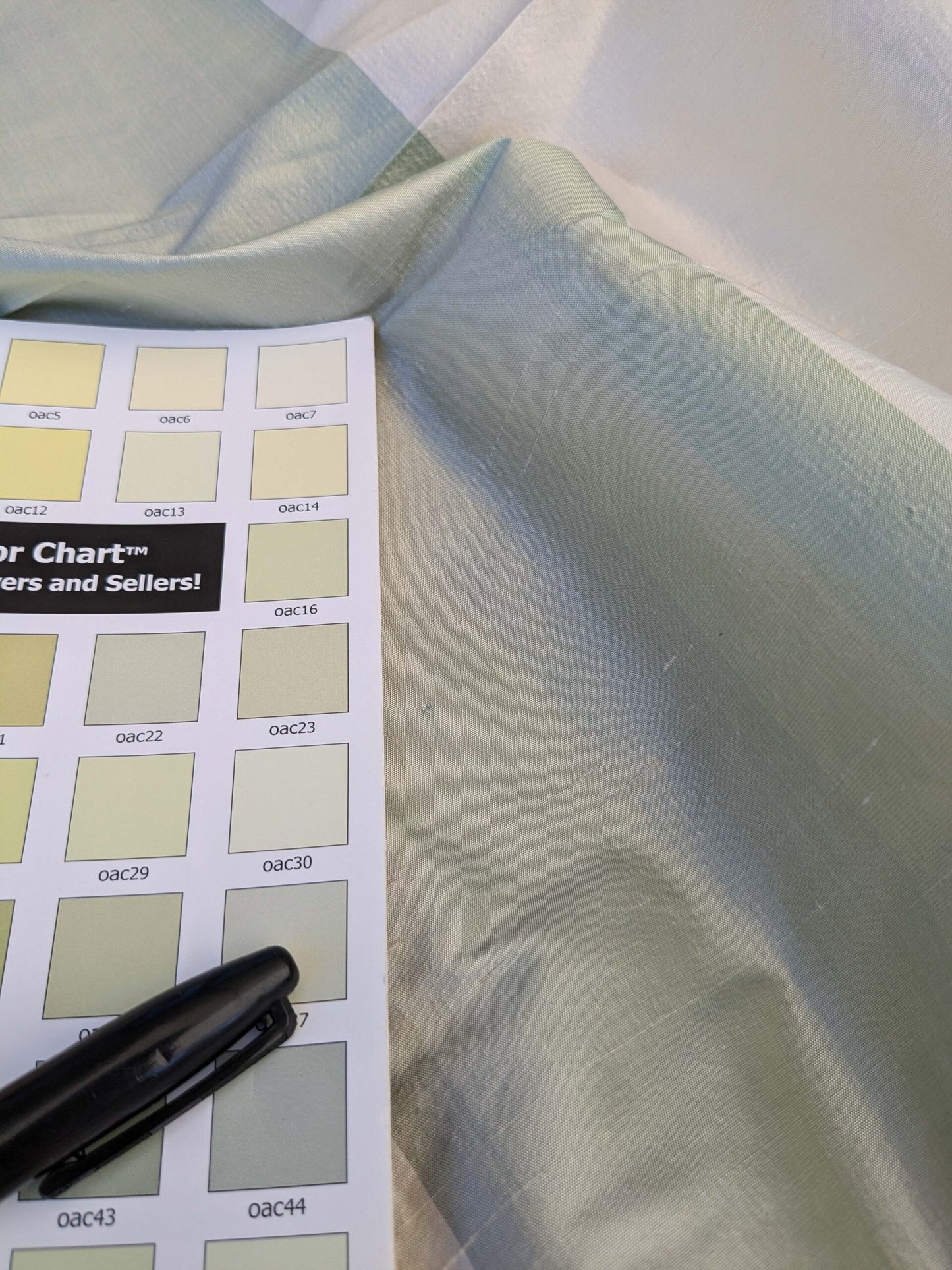 22 EV42 2.4y x 55"w Scalamandre Rainbow Mutli Greens Pinks and White Ombre Stripe Silk