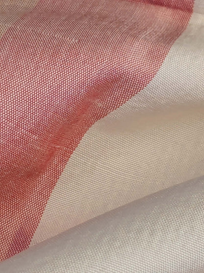 22 EV42 2.4y x 55"w Scalamandre Rainbow Mutli Greens Pinks and White Ombre Stripe Silk