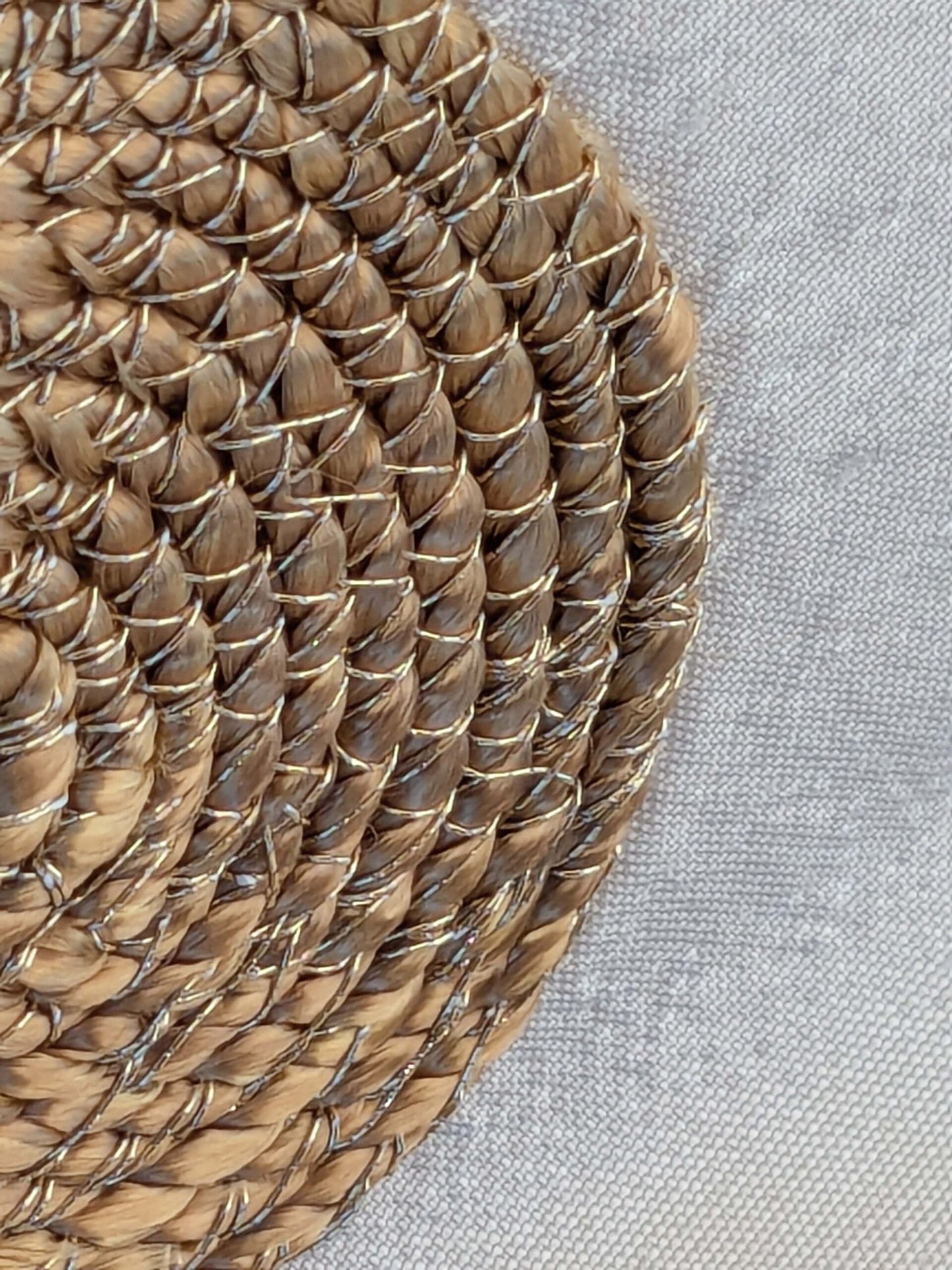 24 EV42 2.4y x 53"w Scalamandre Colony Roma Hokkaido Beige Embroidery Silk Dot Circle Brown