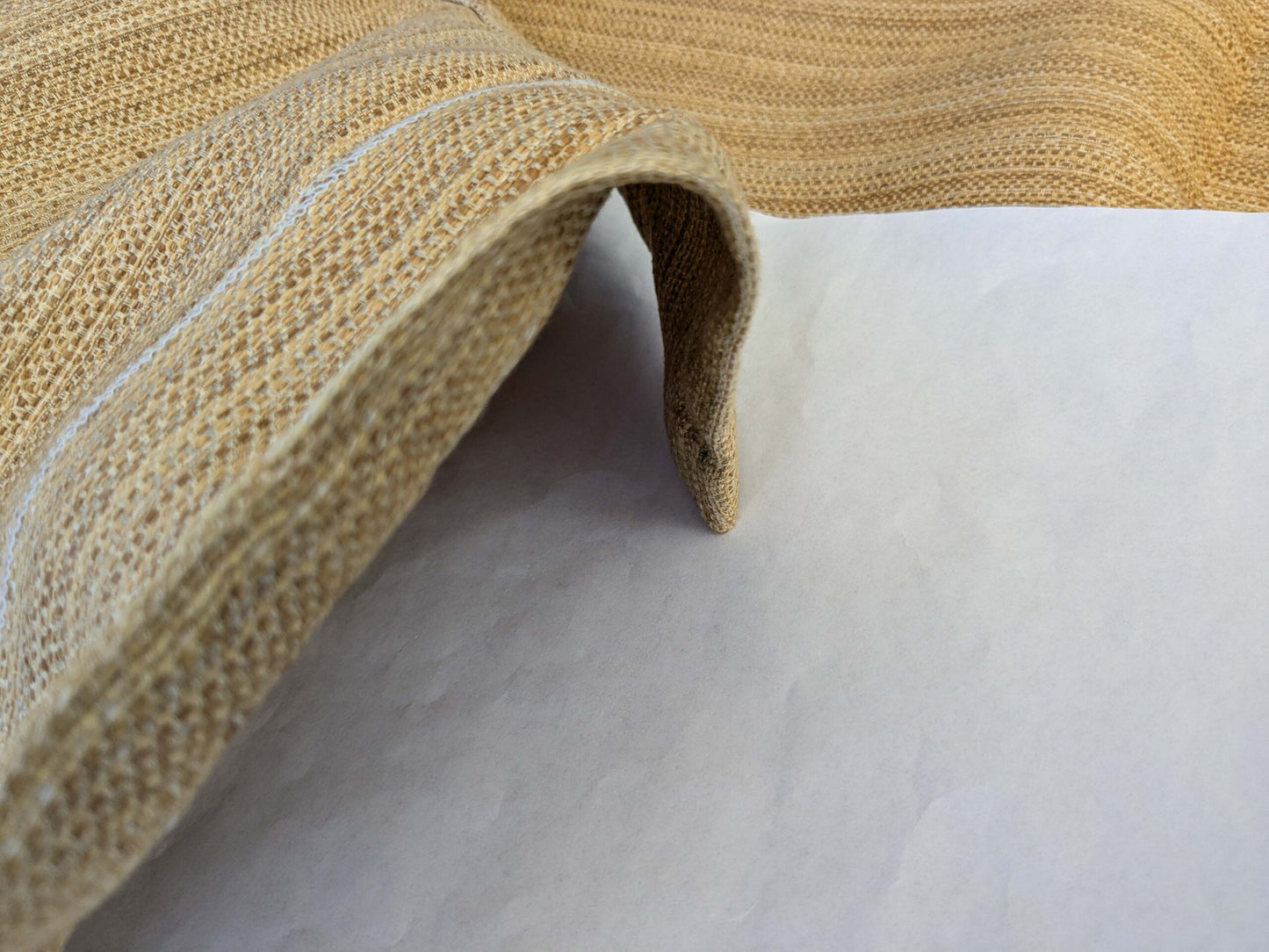 26 EV42 2.2y x 54" Scalamandre Herbeaux Straw Brown Strie Texture Silk Blend