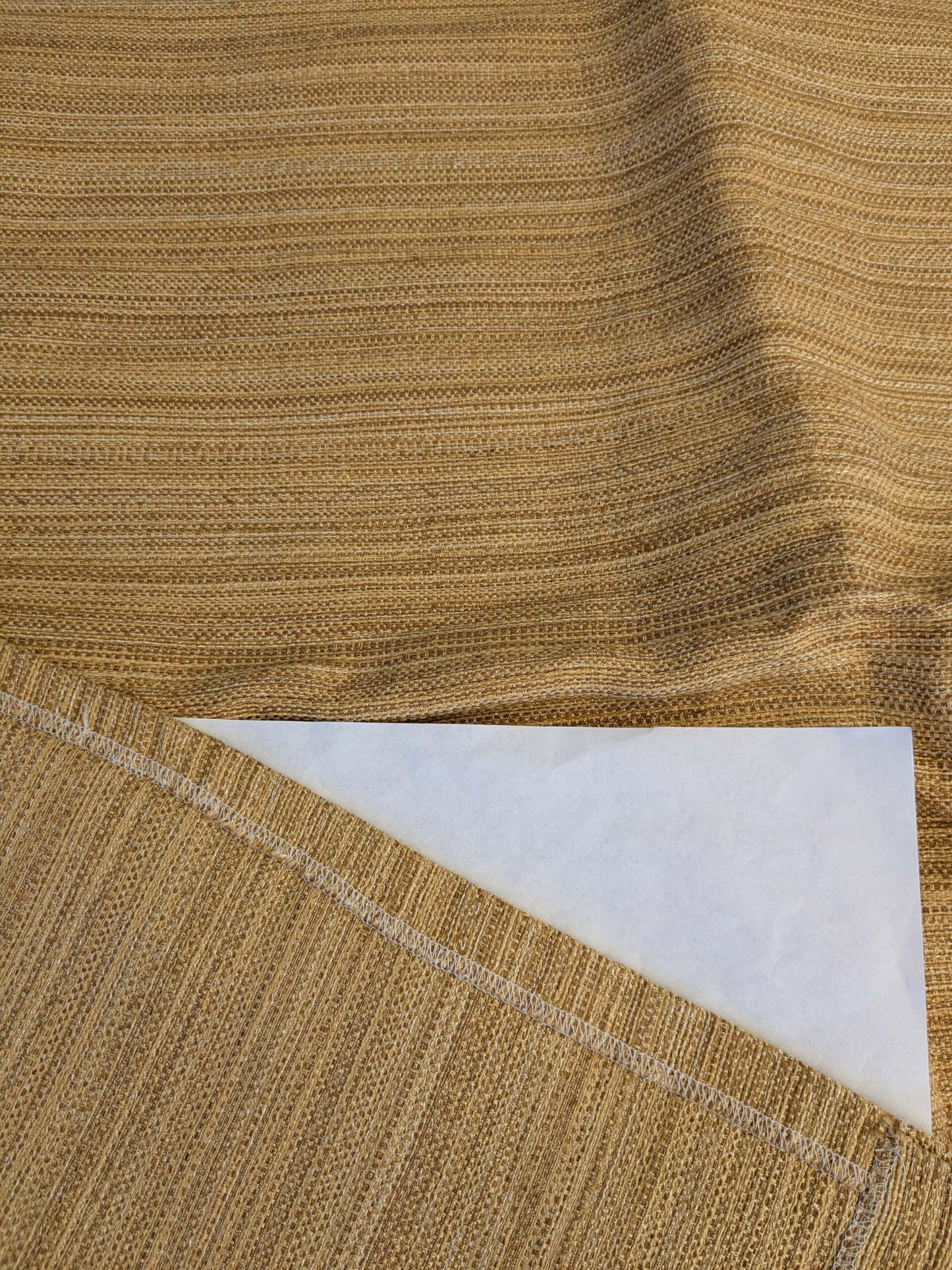 26 EV42 2.2y x 54" Scalamandre Herbeaux Straw Brown Strie Texture Silk Blend