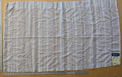 1 EV43 Sheers 30" x 51" wide Scalamandre Stripe Beige Cream Small Stain