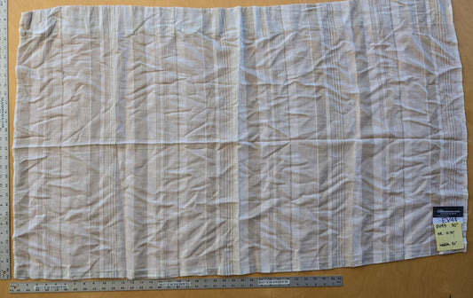 1 EV43 Sheers 30" x 51" wide Scalamandre Stripe Beige Cream Small Stain