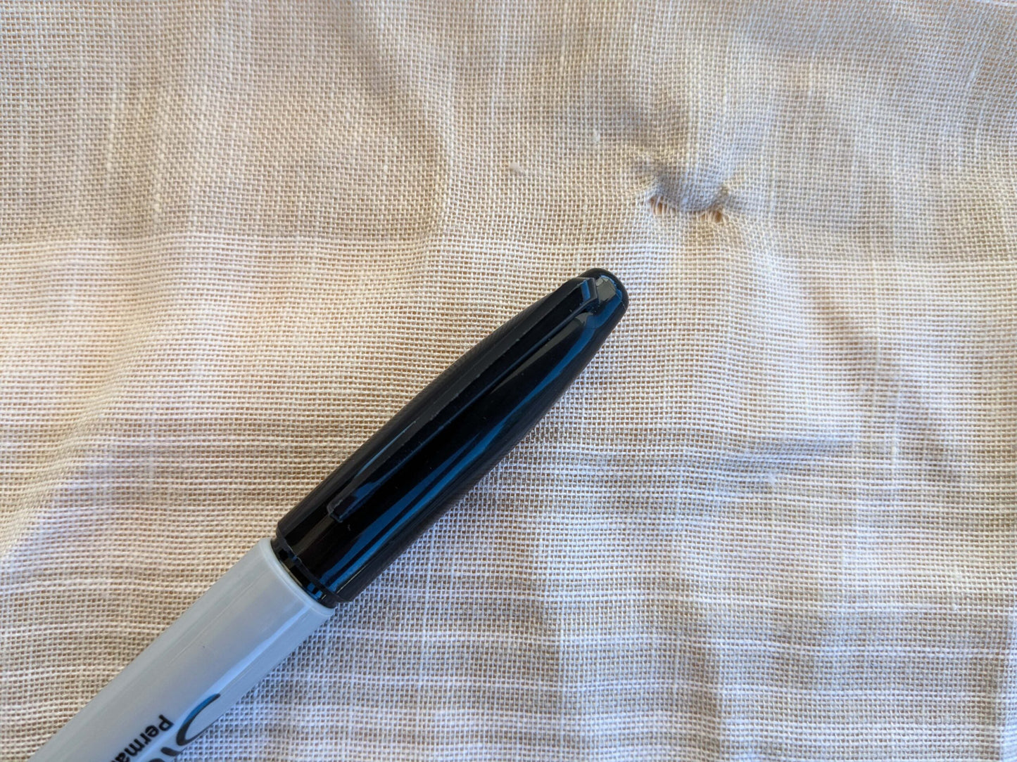 1 EV43 Sheers 30" x 51" wide Scalamandre Stripe Beige Cream Small Stain