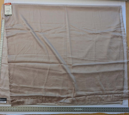 3 EV43 Sheers 2.4y x 138"wide  Scalamandre Swing Champagne Sheers Solid Texture Tan Mocha Light Brown MSRP USD370/y