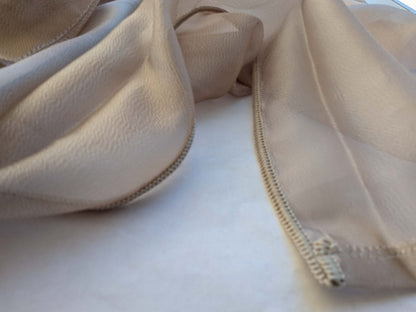 3 EV43 Sheers 2.4y x 138"wide  Scalamandre Swing Champagne Sheers Solid Texture Tan Mocha Light Brown MSRP USD370/y