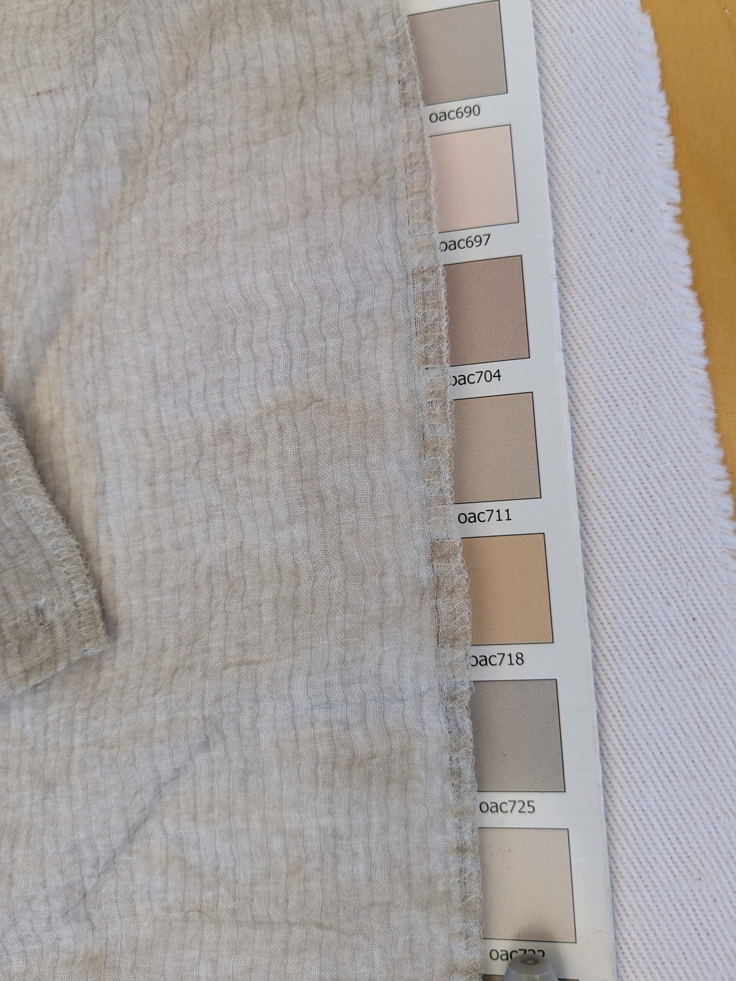 4 EV43 Sheers 2.4y x 53"w Scalamandre Christian Fischbacher Nuvola Cocoa Gray Sheers Stripe MSRP USD 516/y