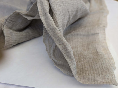 4 EV43 Sheers 2.4y x 53"w Scalamandre Christian Fischbacher Nuvola Cocoa Gray Sheers Stripe MSRP USD 516/y