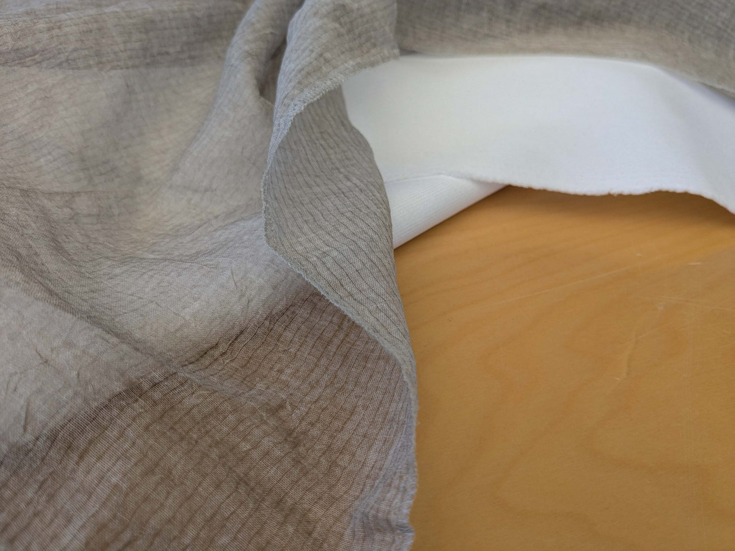 4 EV43 Sheers 2.4y x 53"w Scalamandre Christian Fischbacher Nuvola Cocoa Gray Sheers Stripe MSRP USD 516/y