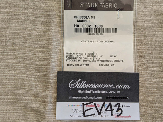 5 EV43 Sheers 1.3y x 126"wide Scalamandre Lelievre Paris Briscola M1 Marbre Beige Strie Texture Polyester MSRP USD 652/y