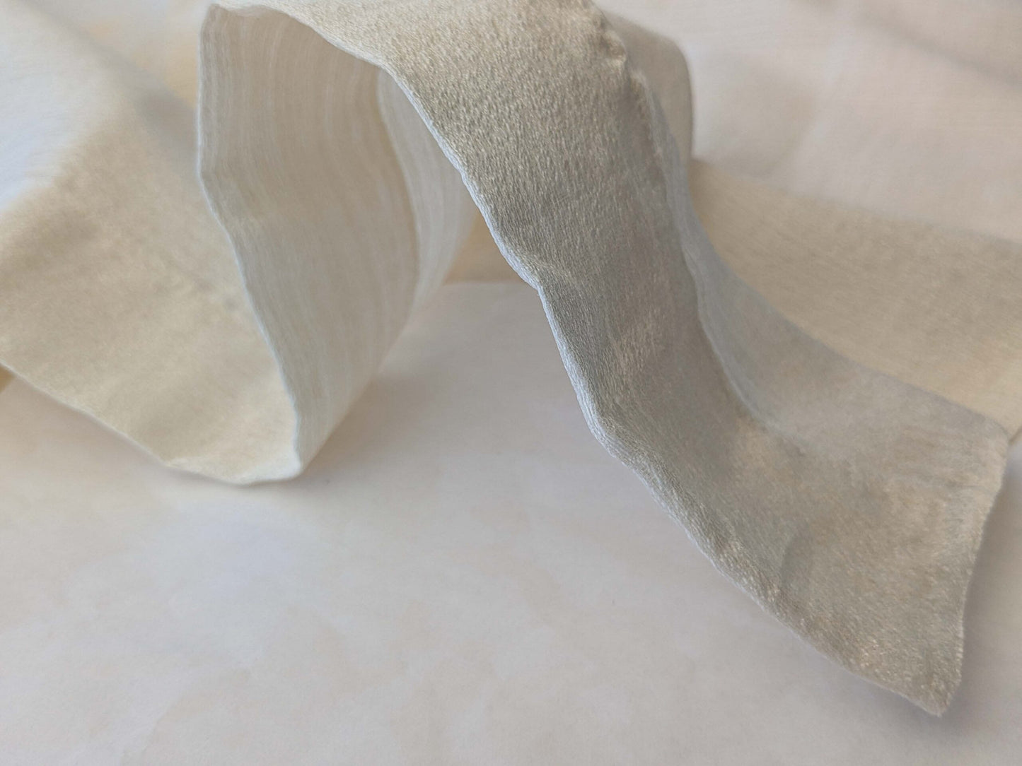 6 EV43 Sheers 1.2 x 63"w Scalamandre Lelievre Paris Briscola M1 Blanc Cream White Strie Texture Polyester MSRP USD 652/y