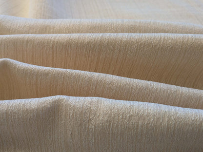 6 EV43 Sheers 1.2 x 63"w Scalamandre Lelievre Paris Briscola M1 Blanc Cream White Strie Texture Polyester MSRP USD 652/y