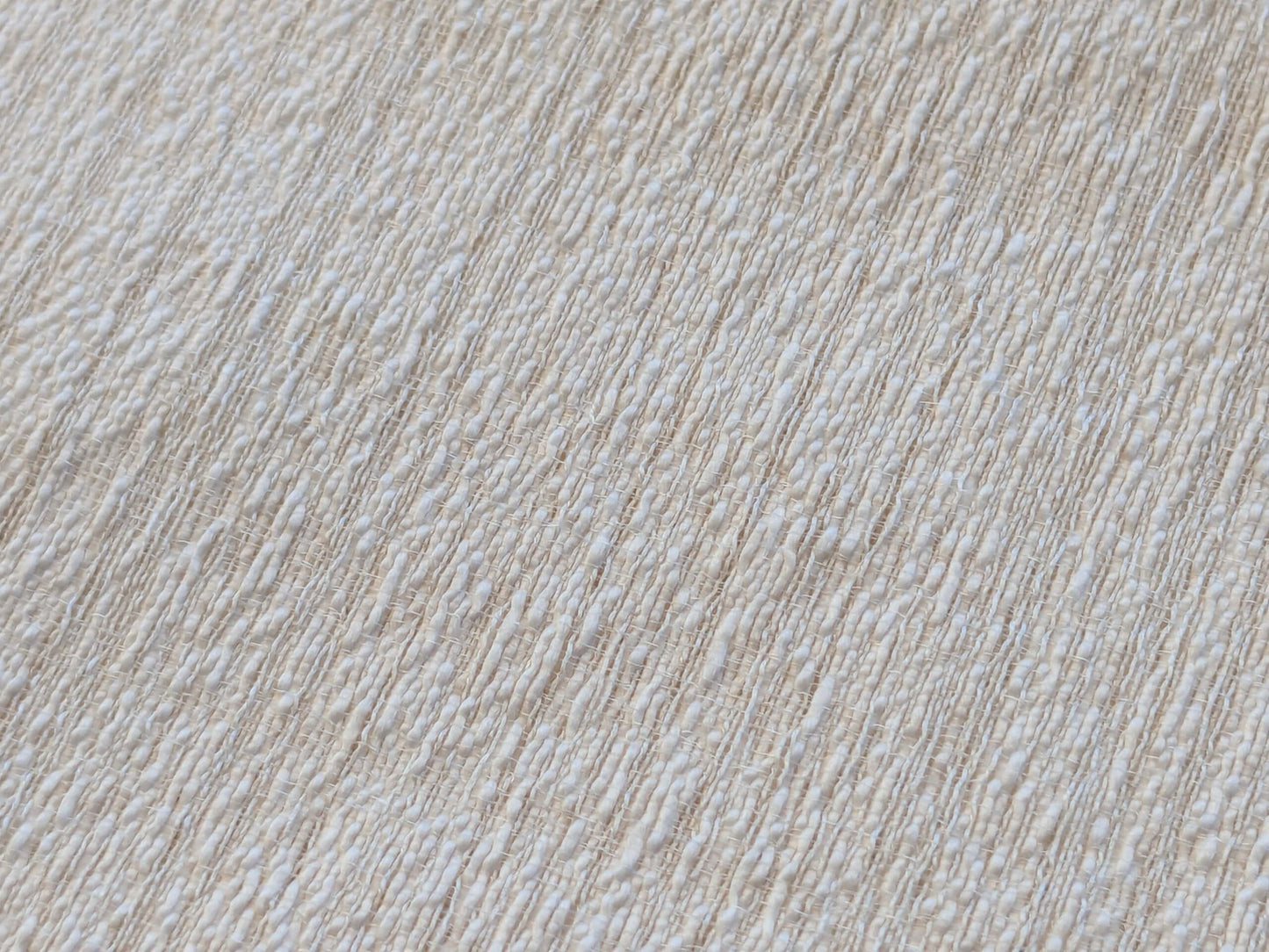 6 EV43 Sheers 1.2 x 63"w Scalamandre Lelievre Paris Briscola M1 Blanc Cream White Strie Texture Polyester MSRP USD 652/y