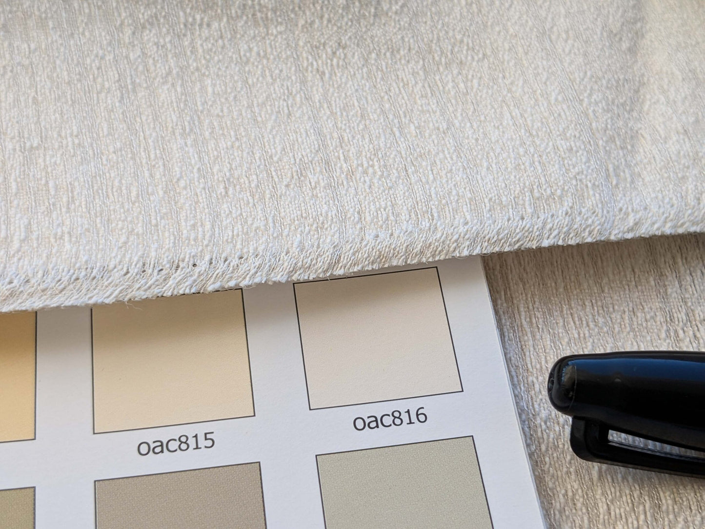 6 EV43 Sheers 1.2 x 63"w Scalamandre Lelievre Paris Briscola M1 Blanc Cream White Strie Texture Polyester MSRP USD 652/y