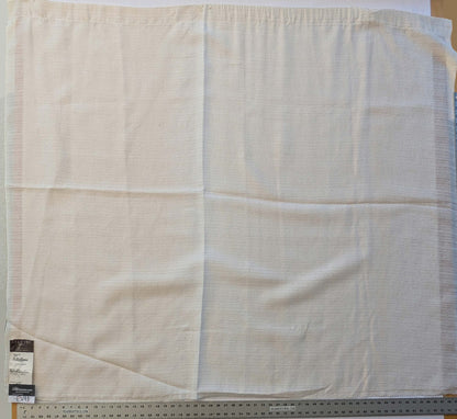 6 EV43 Sheers 1.2 x 63"w Scalamandre Lelievre Paris Briscola M1 Blanc Cream White Strie Texture Polyester MSRP USD 652/y
