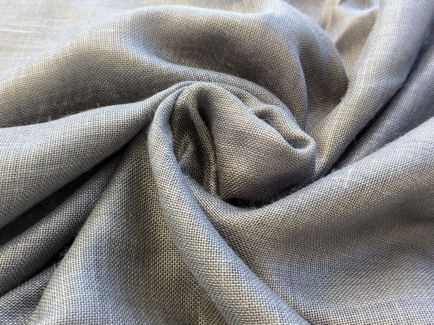 8 EV43 Sheers 2.4y x 56"w Scalamandre Casino Grey Memories of a Voyage to India Sheer Chintz Solid MSRP USD224/y