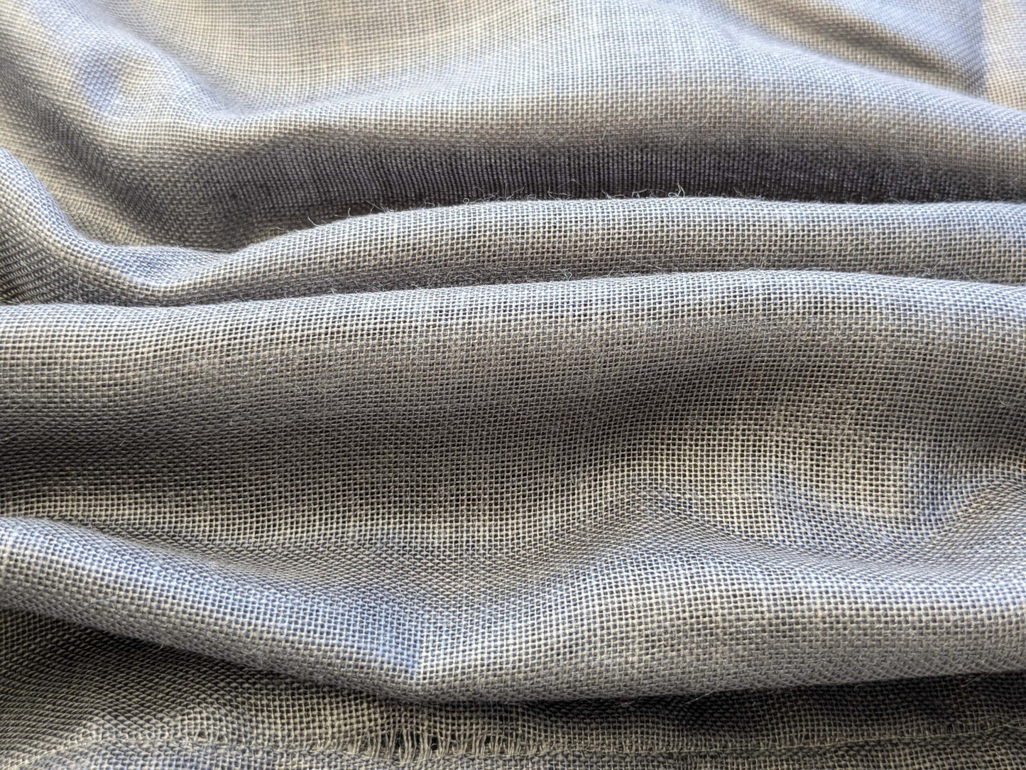 8 EV43 Sheers 2.4y x 56"w Scalamandre Casino Grey Memories of a Voyage to India Sheer Chintz Solid MSRP USD224/y