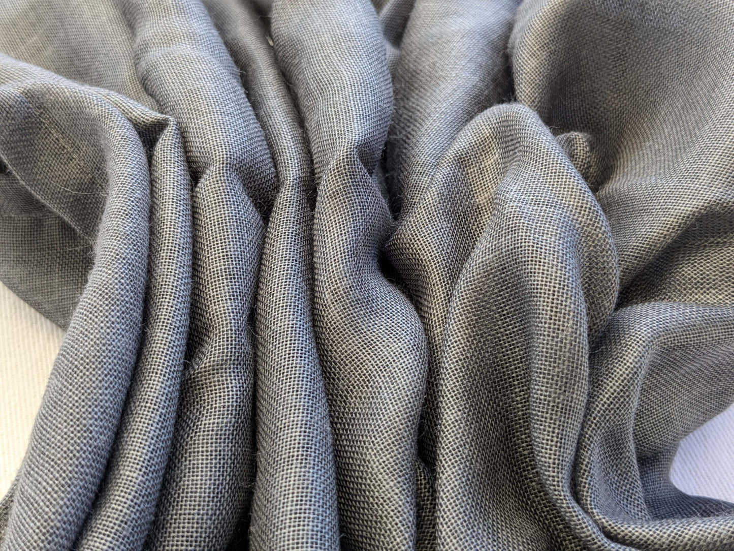 8 EV43 Sheers 2.4y x 56"w Scalamandre Casino Grey Memories of a Voyage to India Sheer Chintz Solid MSRP USD224/y