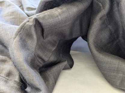 8 EV43 Sheers 2.4y x 56"w Scalamandre Casino Grey Memories of a Voyage to India Sheer Chintz Solid MSRP USD224/y