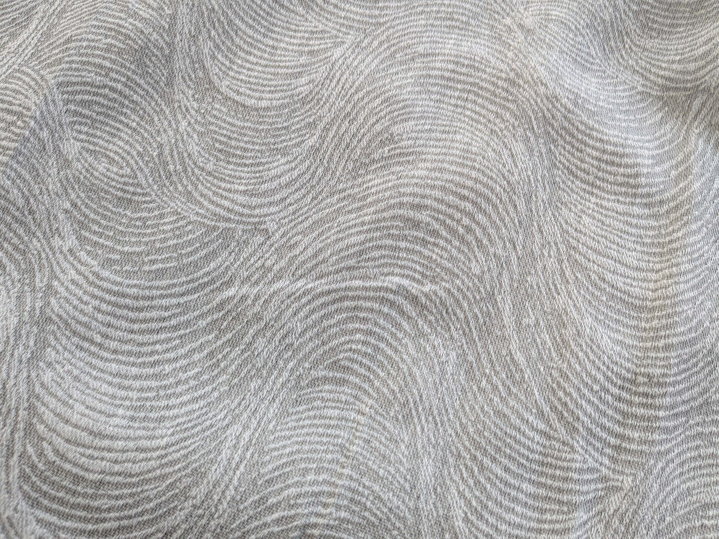 10 EV43 Sheers 2.4y x 559"w  Scalamandre Rollingstone WLB Cloud Gray Wave Strie Texture