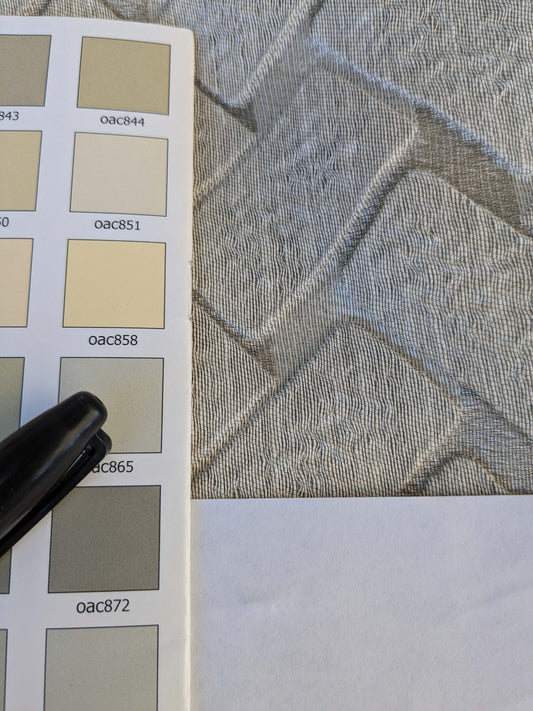 11 EV43 Sheers 2.4y x 51"w Scalamandre Union Oyster Geometric Gray Linen Polyester