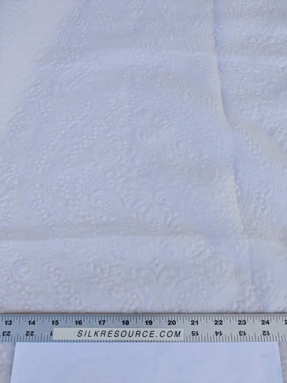 13 EV43 Sheers 2.4y x 57"w with Corner Cut Scalamandre Christian Fischbacher Orient Light Beige Gray Abstract Jacquard