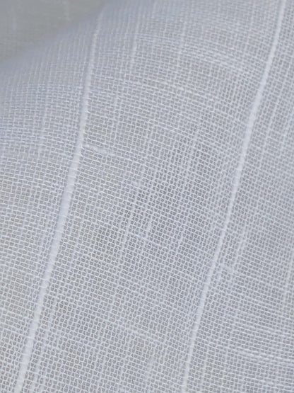 14 EV43 Sheers 2.4y x 55"w Scalamandre Chandler Linen Sheer Oyster Light Beige Stripe