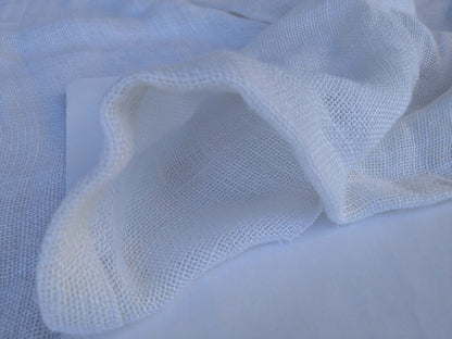 15 EV43 Sheers 2.4y x 54"w with Corner Cut Scalamandre Solid White Sheer