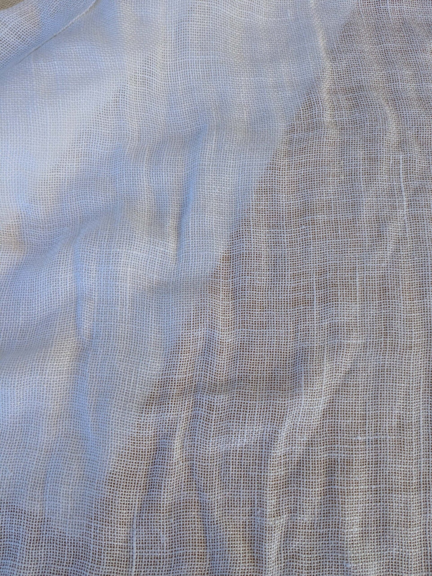 15 EV43 Sheers 2.4y x 54"w with Corner Cut Scalamandre Solid White Sheer