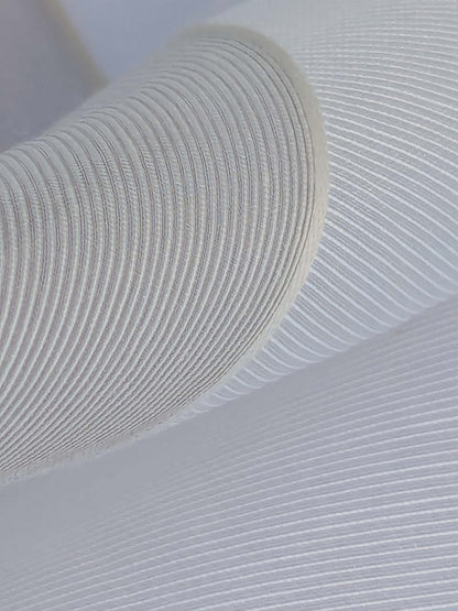 17 EV43 Sheers 2.5y x 56"w Scalamandre Christian Fischbacher Dialog Natural White Stripe Sheer Polyester