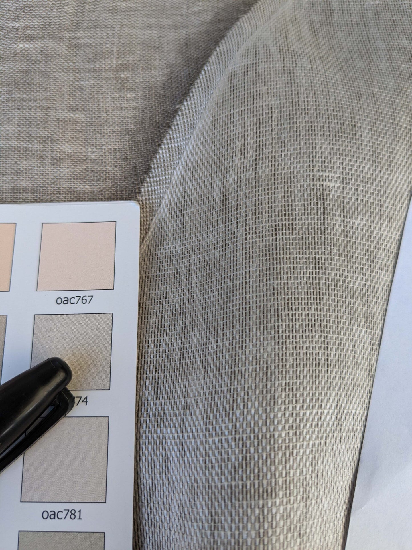 18 EV43 Sheers 2.5y x 54"w Scalamandre Christian Fischbacher Losanghe Twig Brown Gray Diamond Ogee