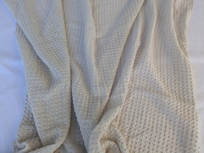 20 EV43 Sheers 2.4y x 54"w with Corner Cut Scalamandre Dot Small Scale Texture Beige