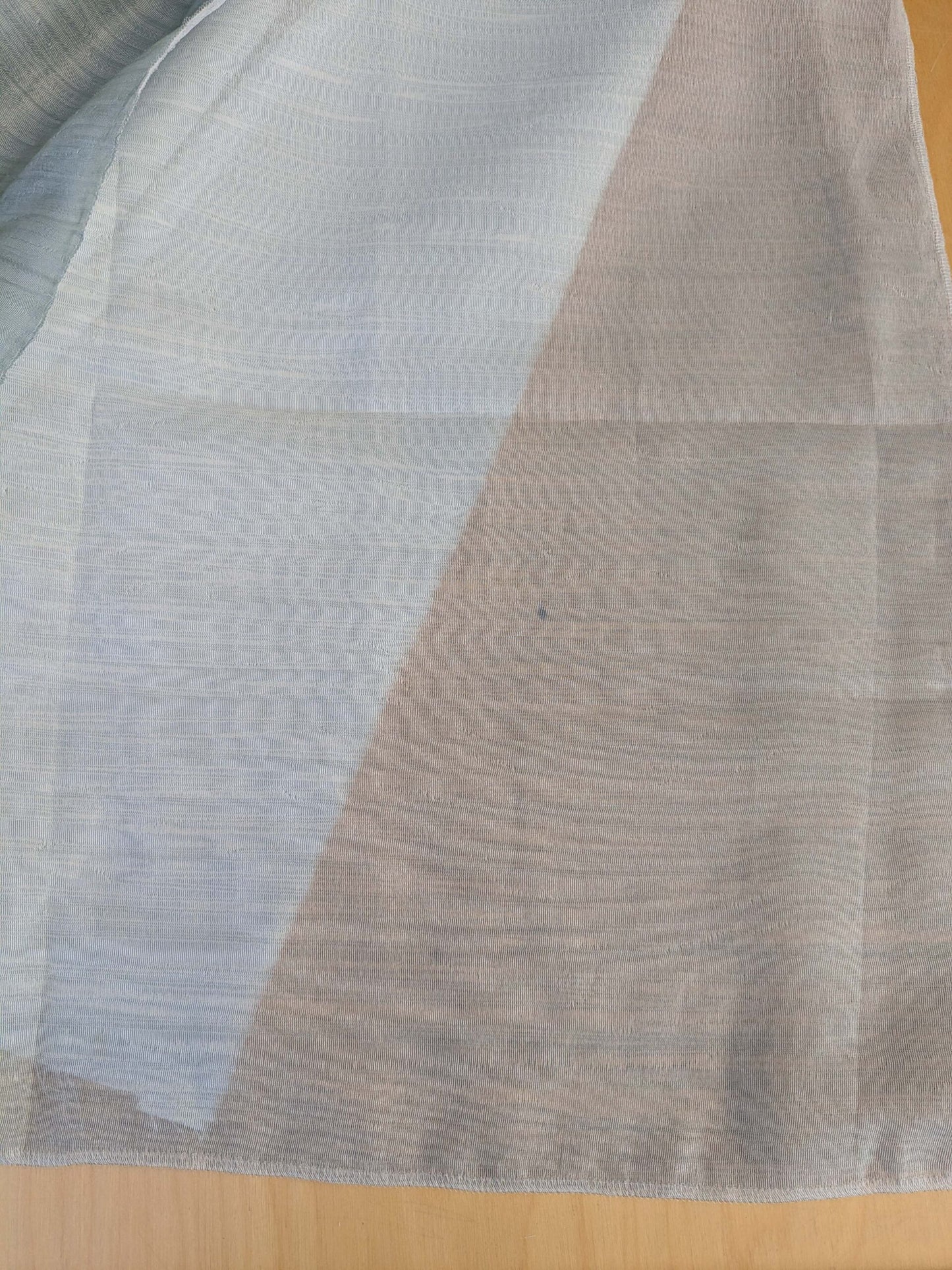 21 EV43 Sheers 2.4y x 56"w with Scalamandre Christian Fischbacher Aqua Verdigris Solid Polyester Gray