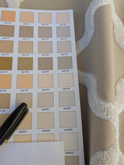 4 EV44 1.2y x 54" Scalamandre Fonthill Astley Boucle Biscuit Brown White Cream Diamond Ogee MSRP USD 338/Y