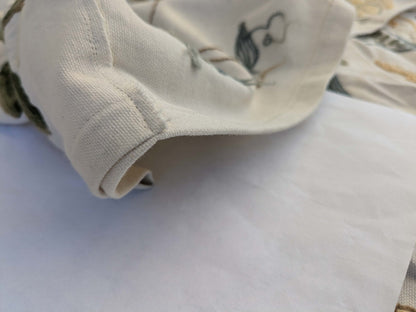 12 EV44 2.4yd x 55"w Scalamandre Antoine Blue and White Wool Crewel on Cotton Embroidery MSRP USD 338/Y