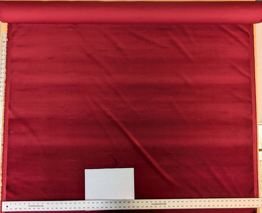 by yard Scalamandre Indus Ruby Red Plain Solid Cotton MSRP USD 240/y