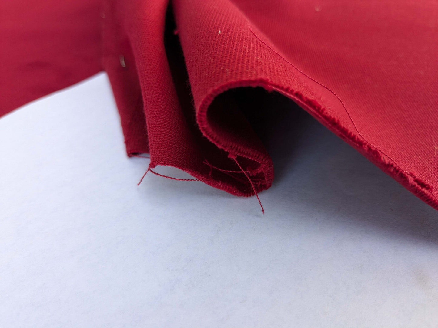 by yard Scalamandre Indus Ruby Red Plain Solid Cotton MSRP USD 240/y