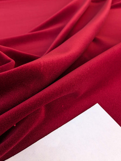 by yard Scalamandre Indus Ruby Red Plain Solid Cotton MSRP USD 240/y