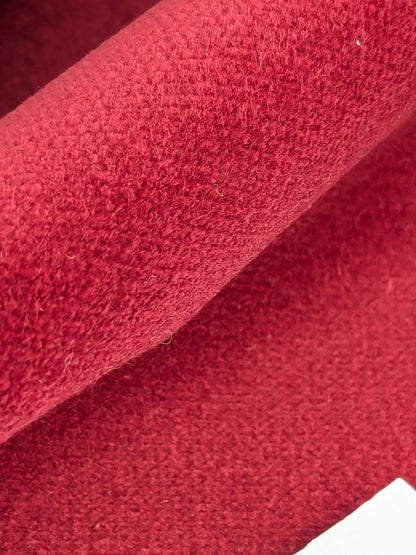 by yard Scalamandre Indus Ruby Red Plain Solid Cotton MSRP USD 240/y