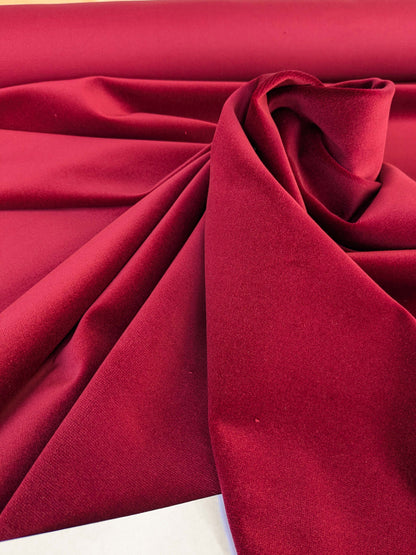 by yard Scalamandre Indus Ruby Red Plain Solid Cotton MSRP USD 240/y