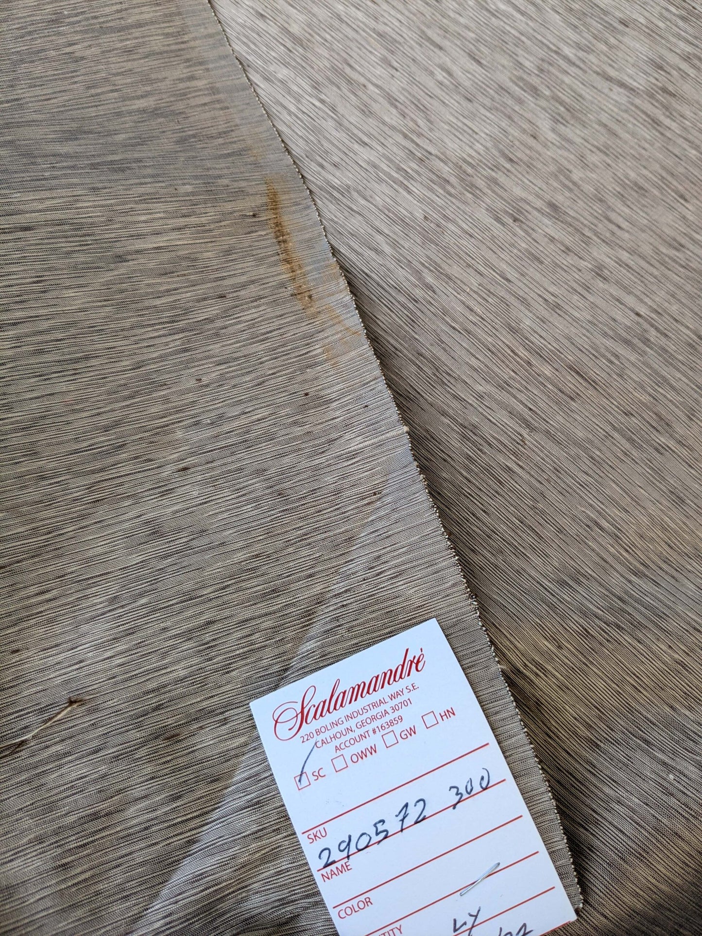 by yard Scalamandre Diffusion Taffeta Mocha Brown Iridescent Silk Taffeta Texture MSRP USD294/y