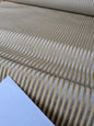 by yard Scalamandre Sofia Silk Velvet Stripe Gray and Bisque Silk Pile Light Brown MSRP USD478/y